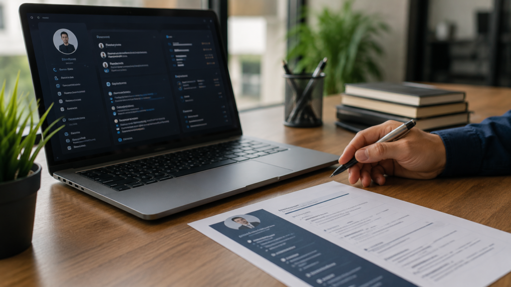 Resume and LinkedIn profile prep illustrating this fresh graduate career guide
