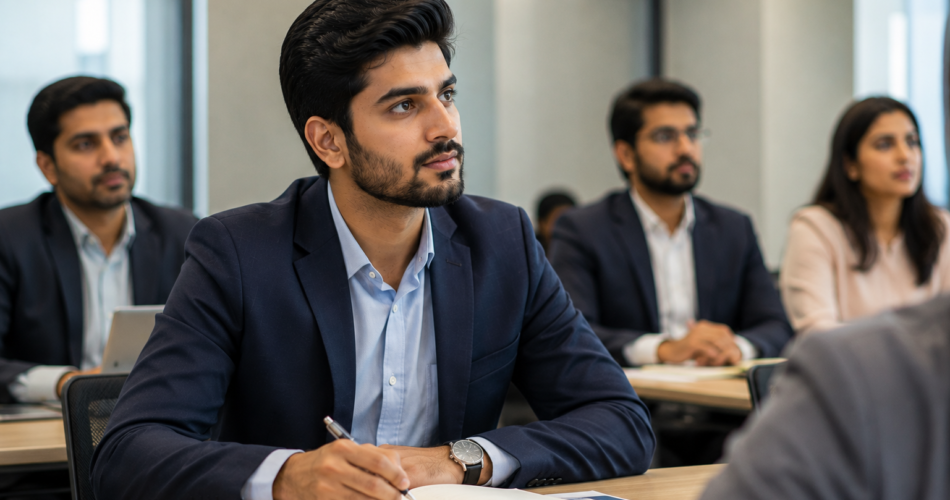 Pakistani professional building career development Pakistan skills at a training session