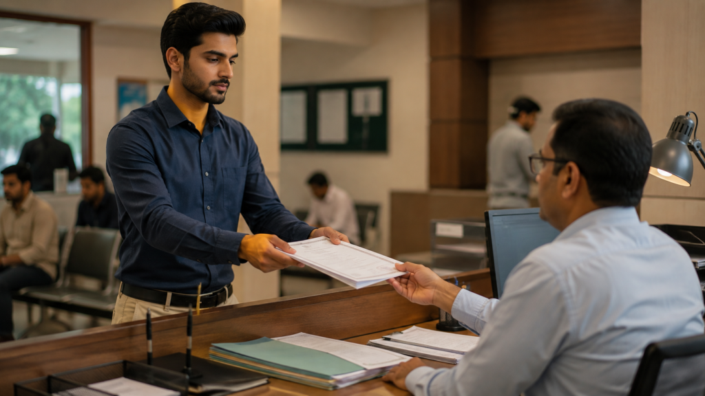 Candidate confirming qualification documents match required entry scheme standards